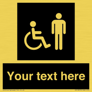 Custom information: black panel disabled and male